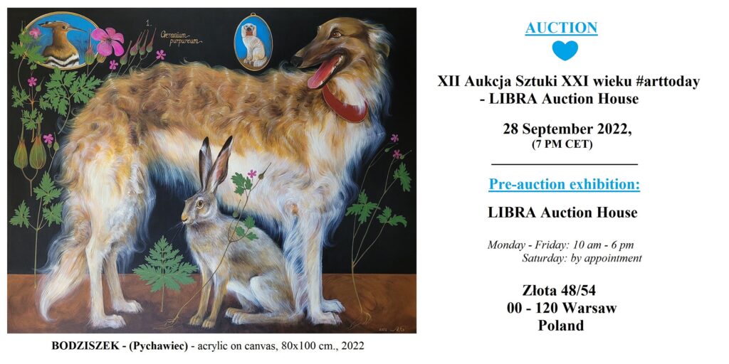 „BODZISZEK – (Pychawiec)” – XII AUKCJA SZTUKI XXI WIEKU #ARTTODAY – LIBRA AUCTION HOUSE