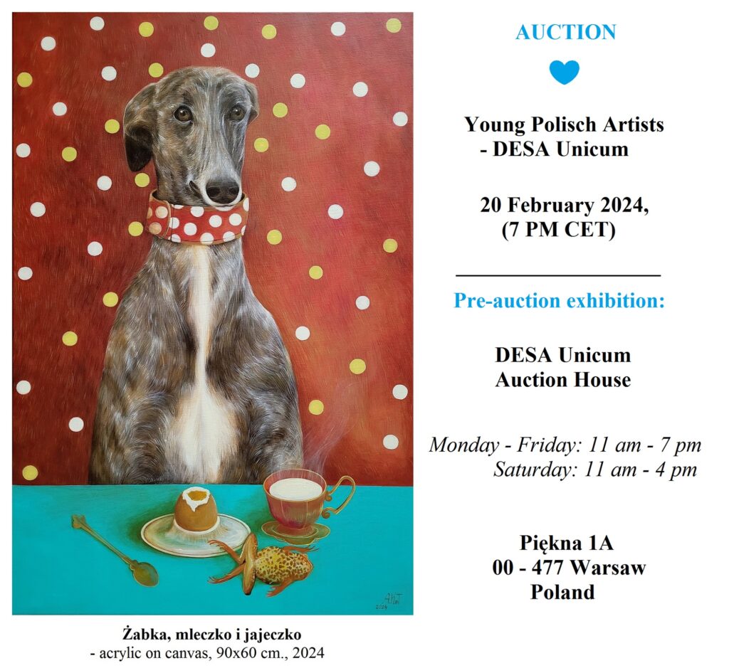 „Żabka, mleczko i jajeczko” – YOUNG POLISH ARTISTS – DESA UNICUM