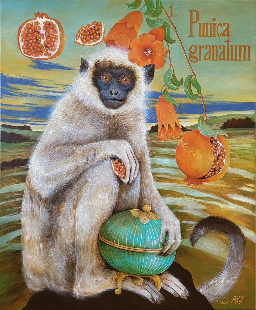 „SZKATUŁKA” – acrylic on canvas, 60×50 cm., 2024