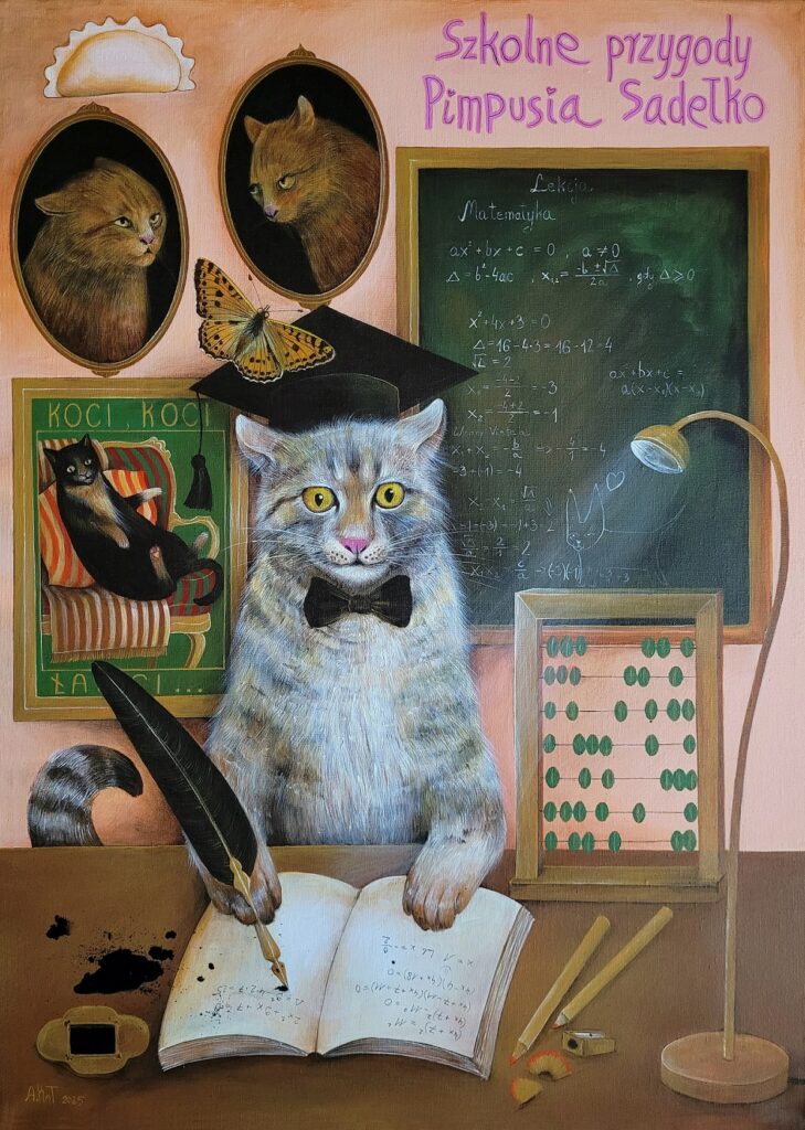 „Pimpuś Sadełko” – ACRYLIC ON CANVAS, 70×50 cm., 2025