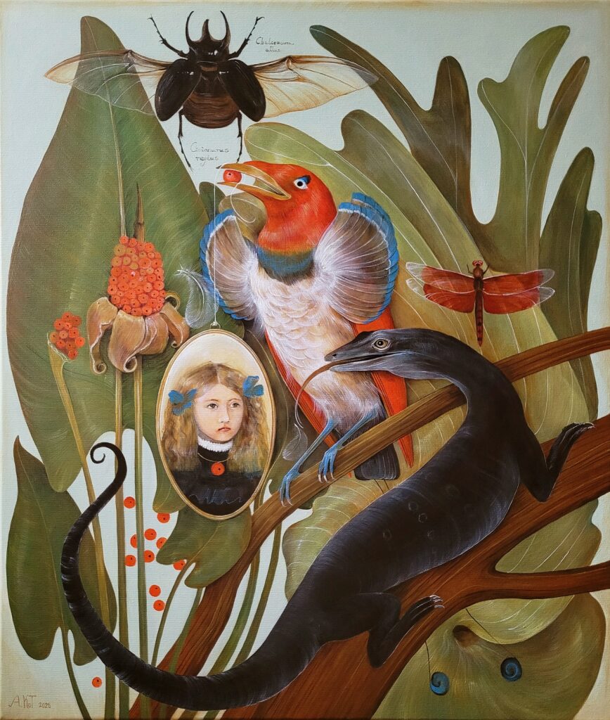 „UPIÓR (Nowa Gwinea)” – ACRYLIC ON CANVAS, 70×60 cm., 2025