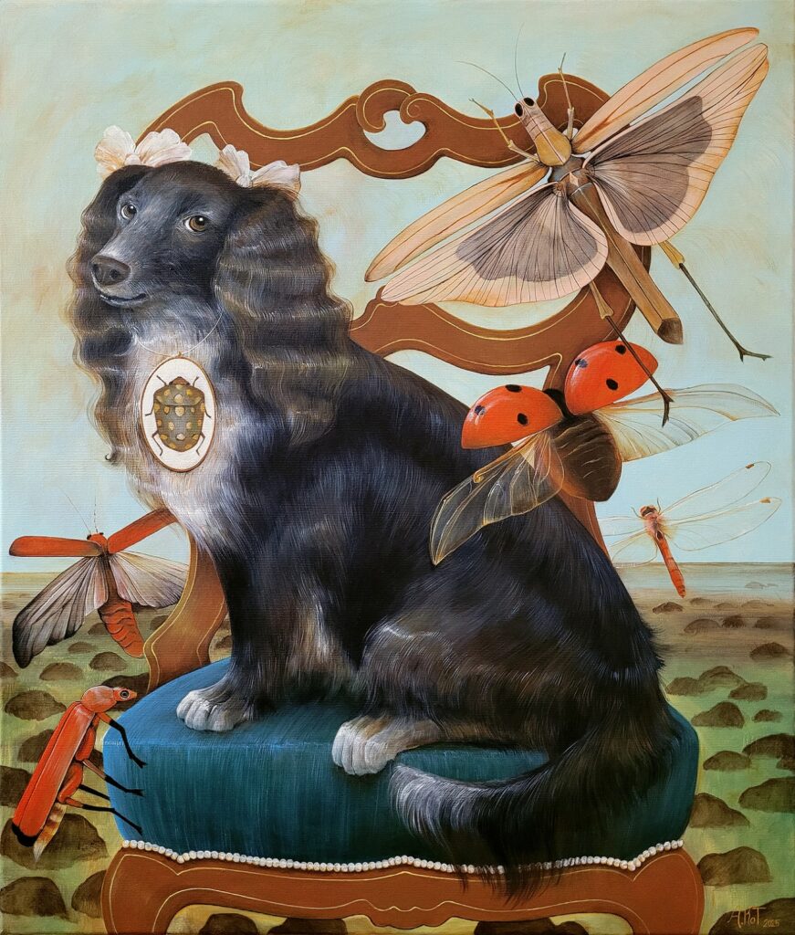 „PEREŁKA” – acrylic on canvas, 70×60 cm., 2025