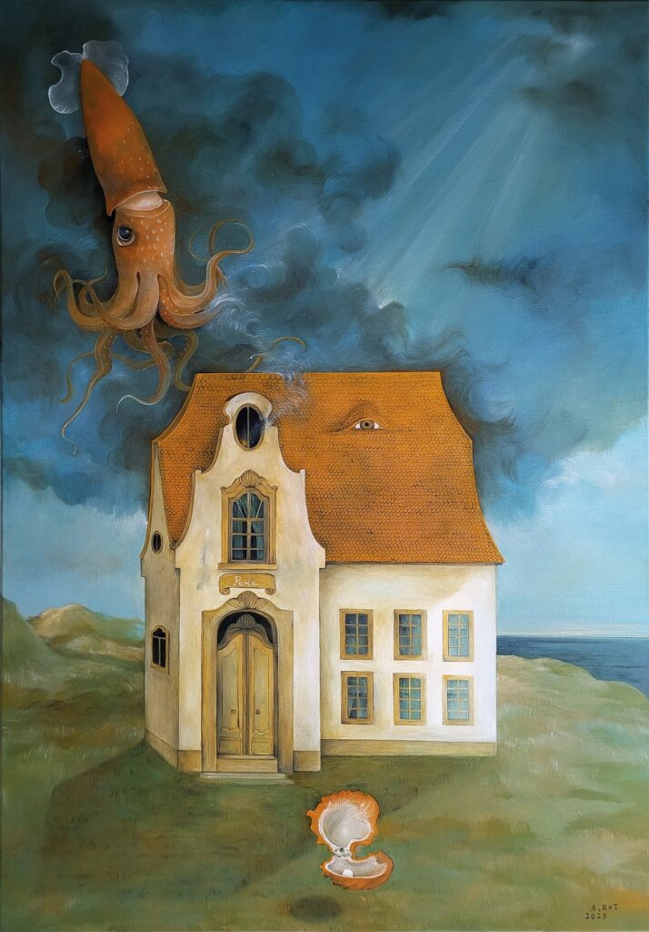 „PERŁA” – oil on canvas, 100×70 cm., 2025