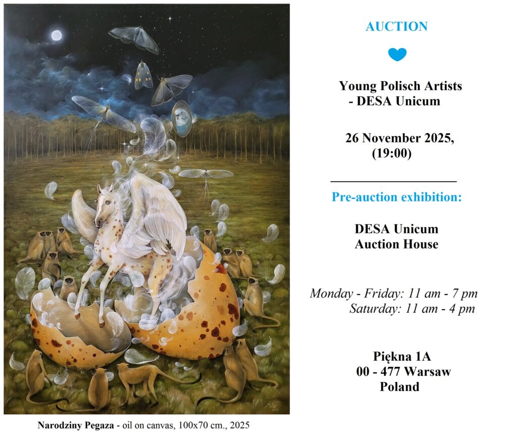 „Narodziny Pegaza” – YOUNG POLISH ARTISTS – DESA Unicum