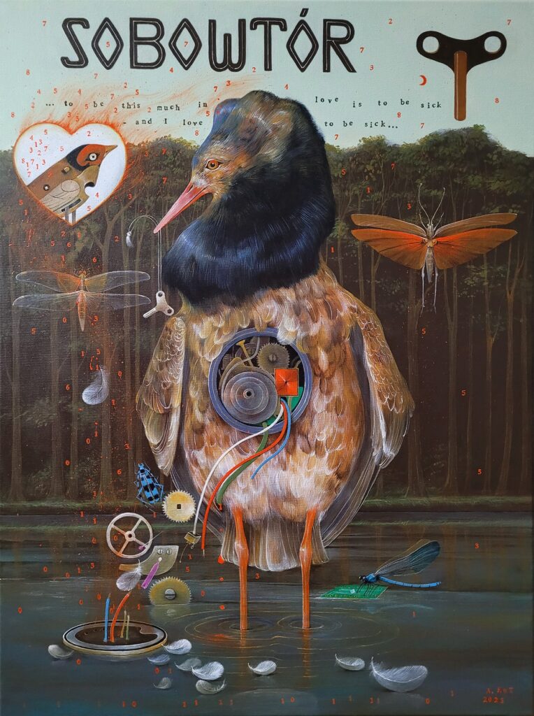 „SOBOWTÓR” – acrylic on canvas, 80×60 cm., 2025