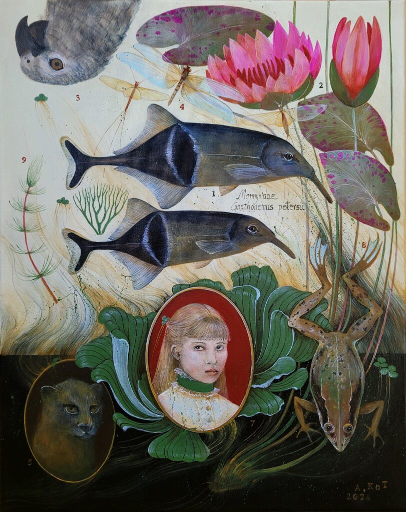 „Wody rzeki Kongo” – ACRYLIC ON CANVAS, 50×40 cm., 2026