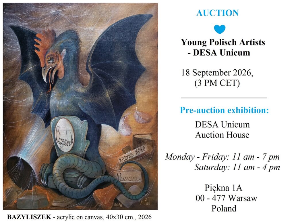 „BAZYLISZEK” – acrylic on canvas, 40×30 cm., 2026