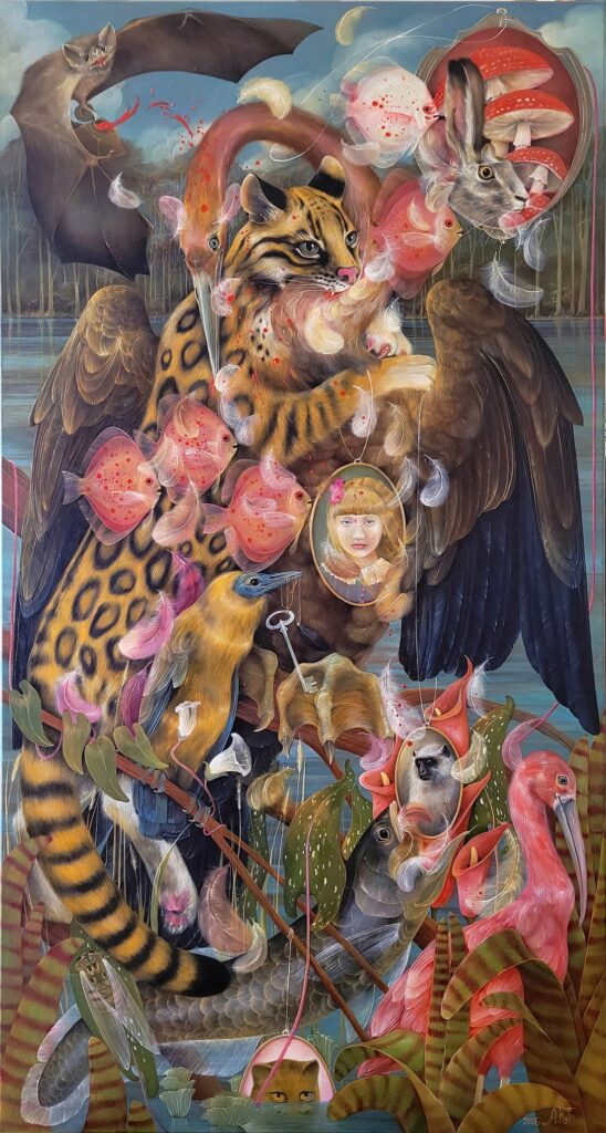 ” ZAKLĘCIE ” – oil on canvas, 130×70 cm., 2026