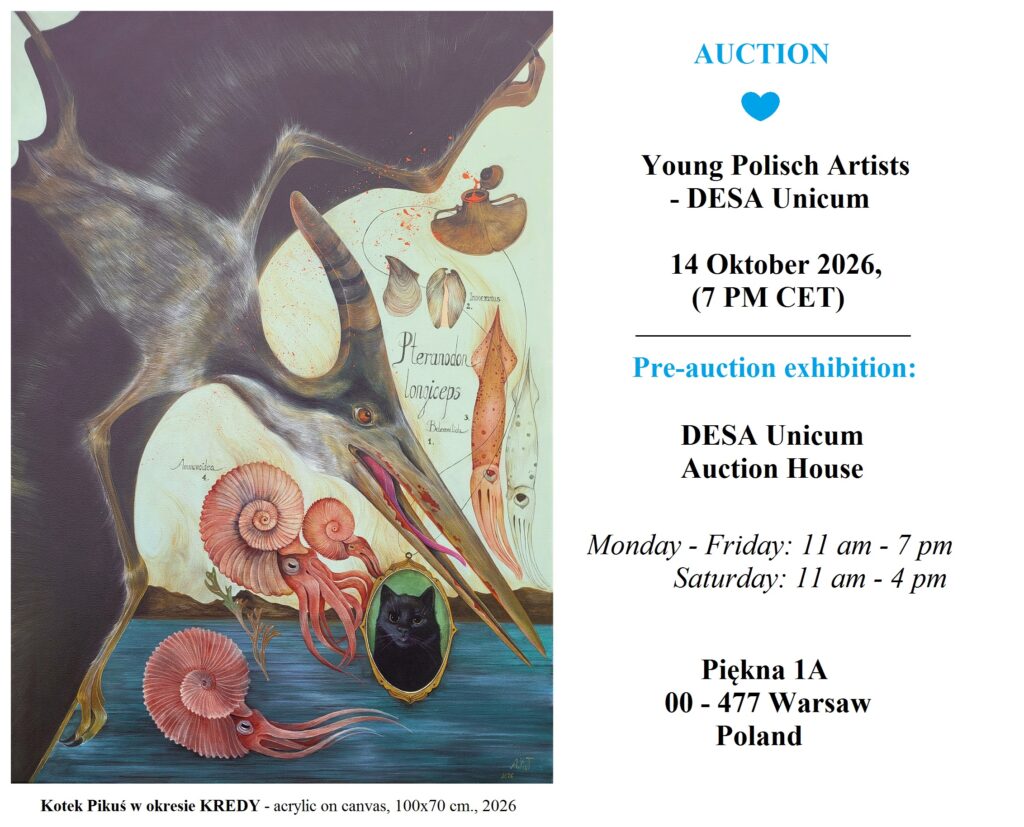 „PTERANODON” (Kotek Pikuś w okresie KREDY) – Young Polish Artists – DESA Unicum