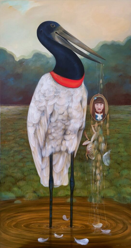 ” Nie płacz, Charlotto! ” – OIL ON CANVAS, 130×70 cm., 2026